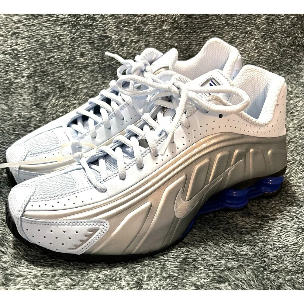 Nike Women Shox R4 Runner Y2K Blue Tint Size 7.5 Causal Training AR3565-402
